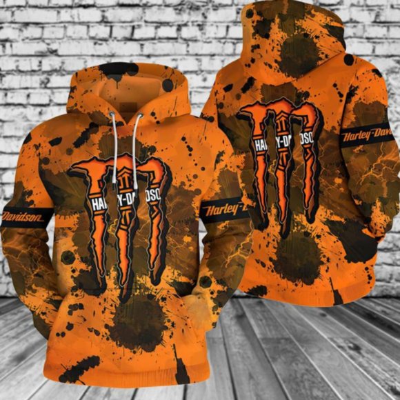 Harley Monster Unisex Hoodie And Zip Hoodie 3D